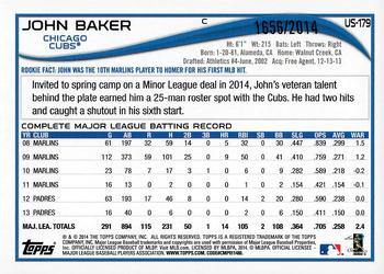 2014 Topps Update - Gold #US-179 John Baker Back