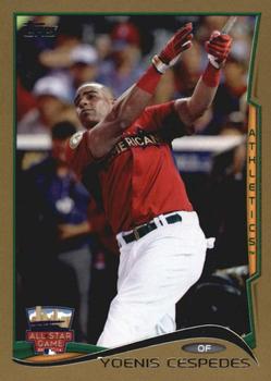 2014 Topps Update - Gold #US-191 Yoenis Cespedes Front