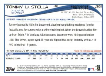 2014 Topps Update - Gold #US-214 Tommy La Stella Back