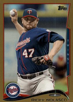 2014 Topps Update - Gold #US-319 Ricky Nolasco Front