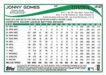 2014 Topps Update - Gold #US-327 Jonny Gomes Back
