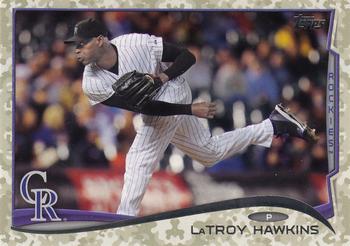 2014 Topps Update - Camo #US-64 LaTroy Hawkins Front