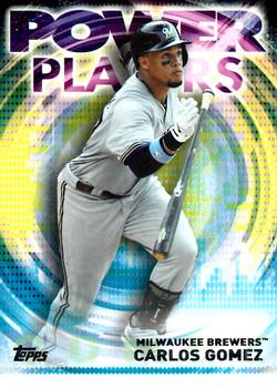 2014 Topps Update - Power Players #PPA-CGM Carlos Gomez Front