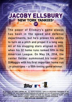2014 Topps Update - Power Players #PPA-JE Jacoby Ellsbury Back