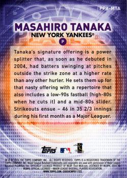 2014 Topps Update - Power Players #PPA-MTA Masahiro Tanaka Back
