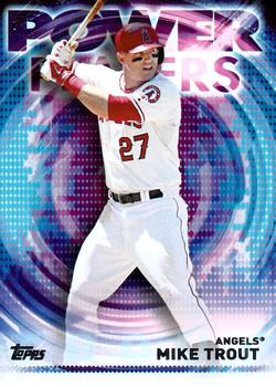 2014 Topps Update - Power Players #PPA-MTR Mike Trout Front