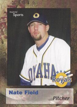 2002 MultiAd Omaha Royals #8 Nate Field Front