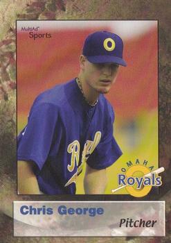 2002 MultiAd Omaha Royals #10 Chris George Front