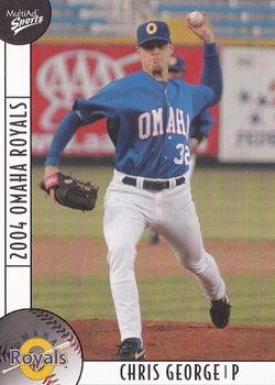 2004 MultiAd Omaha Royals #8 Chris George Front