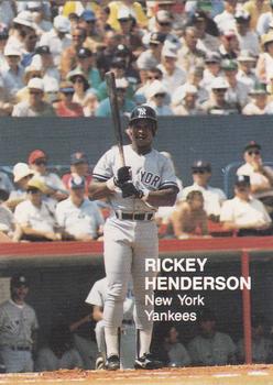 1988 Action Superstars (38 cards, unlicensed) #37 Rickey Henderson Front
