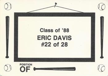 1988 Class of '88 (unlicensed) #22 Eric Davis Back