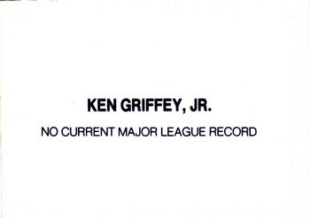 1989 Black and Silver (unlicensed) #NNO Ken Griffey Jr. Back
