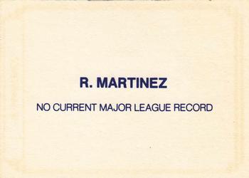 1989 Black and Silver (unlicensed) #NNO Ramon Martinez Back