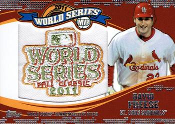 2014 Topps Update - World Series MVP Patches #WSP-DF David Freese Front