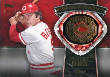 2014 Topps Update - World Series Rings Gold #WSR-JB Johnny Bench Front
