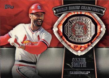 2014 Topps Update - World Series Rings Silver #WSR-OS Ozzie Smith Front