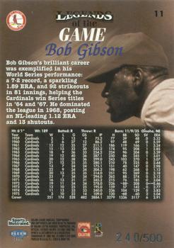 1998 Sports Illustrated Then and Now - Extra Edition #11 Bob Gibson Back