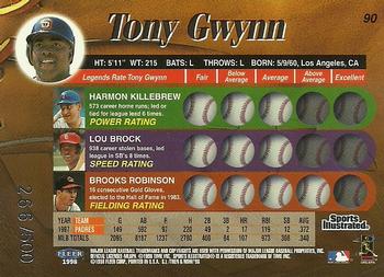 1998 Sports Illustrated Then and Now - Extra Edition #90 Tony Gwynn Back