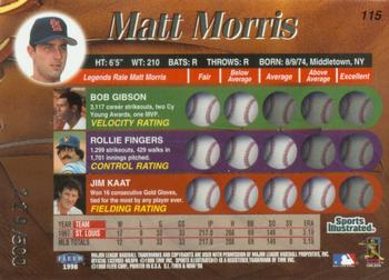 1998 Sports Illustrated Then and Now - Extra Edition #115 Matt Morris Back