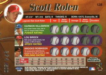 1998 Sports Illustrated Then and Now - Extra Edition #128 Scott Rolen Back
