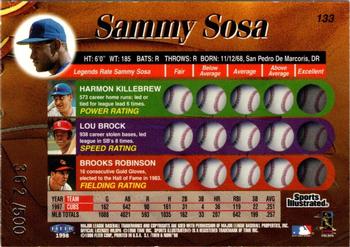 1998 Sports Illustrated Then and Now - Extra Edition #133 Sammy Sosa Back