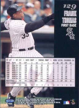 1998 Sports Illustrated World Series Fever #129 Frank Thomas Back
