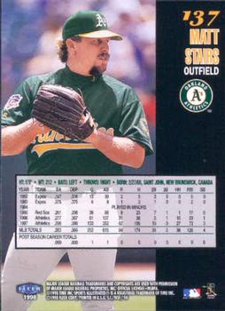 1998 Sports Illustrated World Series Fever #137 Matt Stairs Back