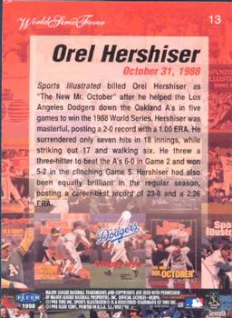 1998 Sports Illustrated World Series Fever #13 Orel Hershiser Back