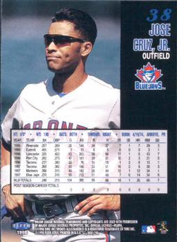 1998 Sports Illustrated World Series Fever #38 Jose Cruz, Jr. Back