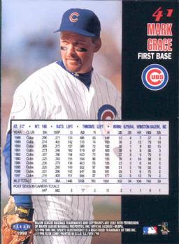 1998 Sports Illustrated World Series Fever #41 Mark Grace Back