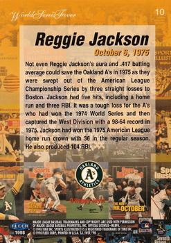 1998 Sports Illustrated World Series Fever #10 Reggie Jackson Back