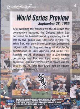 1998 Sports Illustrated World Series Fever #4 1959 World Series Back