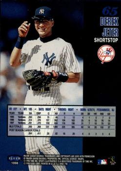 1998 Sports Illustrated World Series Fever #65 Derek Jeter Back