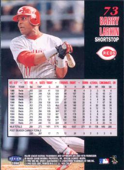 1998 Sports Illustrated World Series Fever #73 Barry Larkin Back