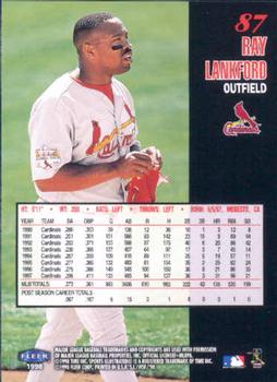 1998 Sports Illustrated World Series Fever #87 Ray Lankford Back
