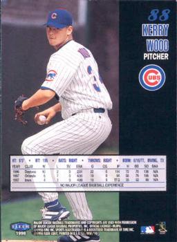 1998 Sports Illustrated World Series Fever #88 Kerry Wood Back