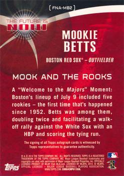 2014 Topps Update - The Future is Now Autographs #FNA-MB2 Mookie Betts Back