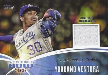 2014 Topps Update - The Future is Now Relics #FNR-YV1 Yordano Ventura Front