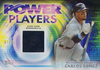 2014 Topps Update - Power Players Relic #PPR-CGM Carlos Gomez Front