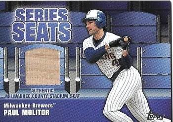 2004 Topps - Series Seats Relics #SSSR-PM Paul Molitor Front