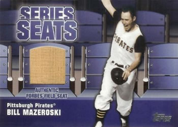 2004 Topps - Series Seats Relics #SSSR-BM Bill Mazeroski Front