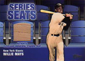 2004 Topps - Series Seats Relics #SSSR-WM Willie Mays Front