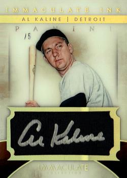2014 Panini Immaculate Collection - Immaculate Ink Holo Gold #50 Al Kaline Front