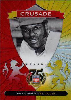2014 Panini Hall of Fame 75th Year Anniversary - Crusades Red #53 Bob Gibson Front