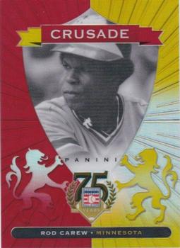 2014 Panini Hall of Fame 75th Year Anniversary - Crusades Red #69 Rod Carew Front