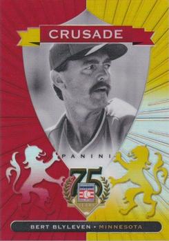 2014 Panini Hall of Fame 75th Year Anniversary - Crusades Red #96 Bert Blyleven Front