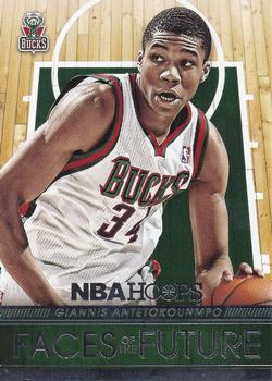2014-15 Hoops - Faces of the Future #8 Giannis Antetokounmpo Front