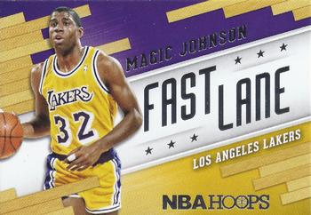 2014-15 Hoops - Fast Lane #12 Magic Johnson Front