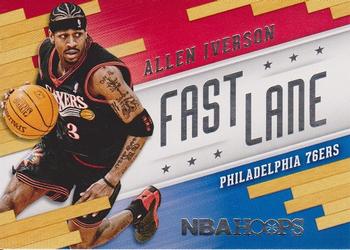 2014-15 Hoops - Fast Lane #4 Allen Iverson Front
