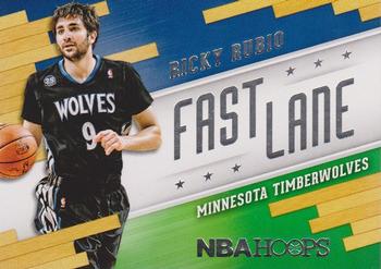 2014-15 Hoops - Fast Lane #16 Ricky Rubio Front